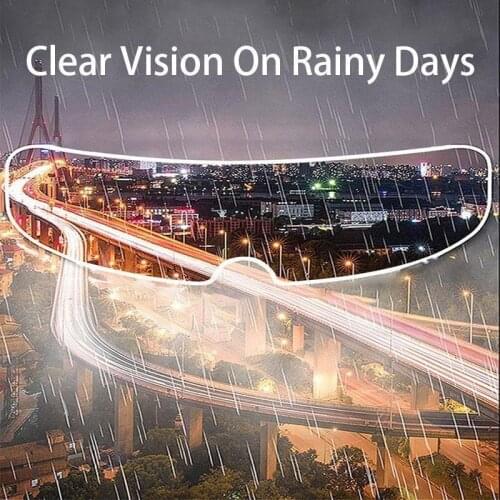 Rainproof Anti-Fog Helmet Patch Motorcycle Face Helmet Generic Clear Fog Full Film Visor Electric-Car AEP Lens Universal-Type
