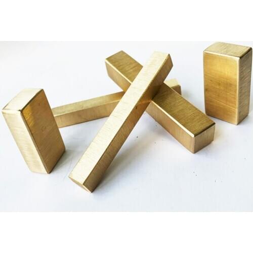Square brass bar processing