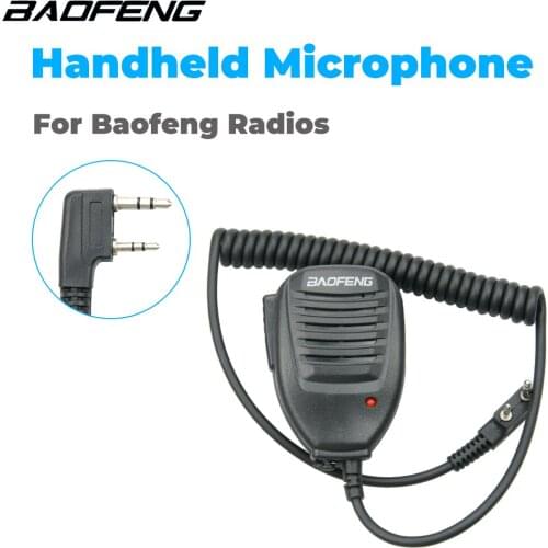 Original Baofeng 888S Walkie Talkie Speaker Mic Portable Handheld Microphone PTT For Baofeng UV-5R UV-5RE UV-5RA Plus UV-6R