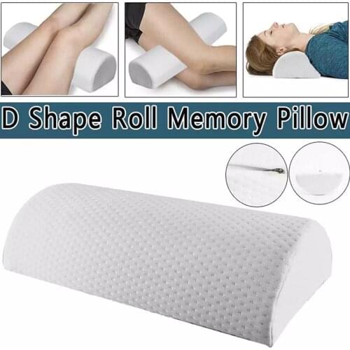 Half Moon Memory Foam sleeping Pillows Back waist leg pain alleviate support cushion women legs Orthopedic health care pillow