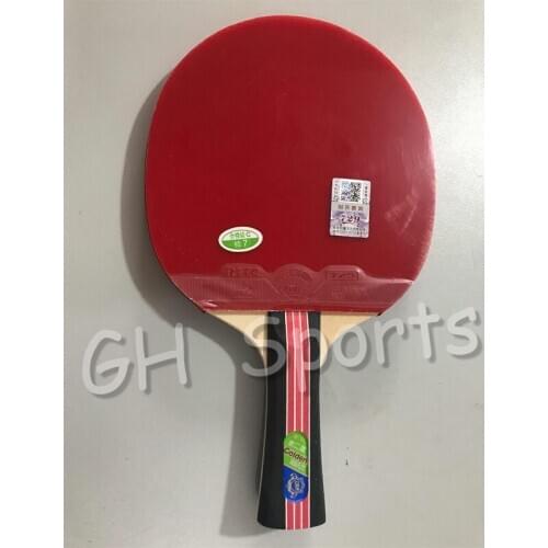 Friendship 729 Original Table Tennis Racket with Rubber + Bag Set Pips-in Ping Pong Bat