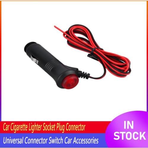 SAE to Car Female Cigarette Lighter Socket SAE Quick Disconnect Connector Plug 14AWG Heavy Duty Extension Cable 1.5m Dust Cap