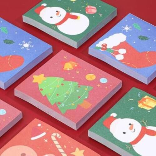 Christmas Sticky Notes Novelty Cartoon Planner Stickers Student Stationery Sticky Notes N Posts Memo Sheets Learning Supplies