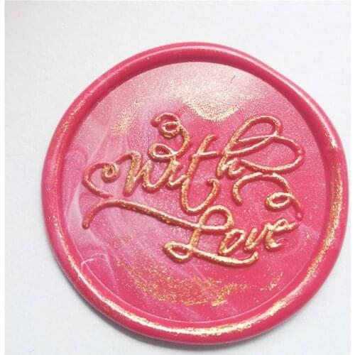 With Love/ brass stamp wood handle,DIY Ancient Seal Retro Stamp,Personalized Wax Seal High Quality Exquisite Paint Wax Seal