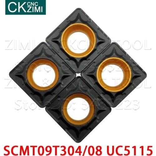 SCMT09T304 UC5115 SCMT09T308 UC5115 Carbide Inserts lnternal External Turning Tool CNC Lathe Cutter Tool SCMT 09T3 for Cast Iron