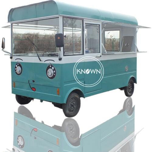 Blue color Electric Mobile Street Fast Food Vending Used Electric Trailer/Carts/Truck/Kitchen/Van/Kiosk for sale