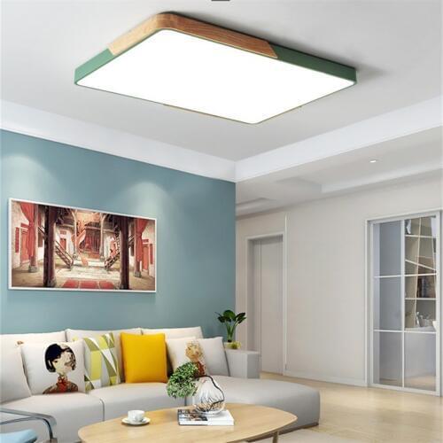 Nordic Modern personality Square Rectangle Macaron Bedroom Ceiling Light Indoor Lighting LED Decoration Aisle /Restaurant Room