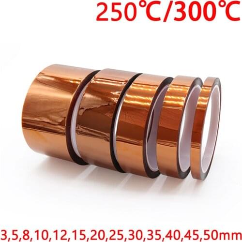Polyimide Adhesive Tape BGA PCB 3D Printing Board Protection High Temperature Heat Resistant Electronic Insulation 1 Roll 33M