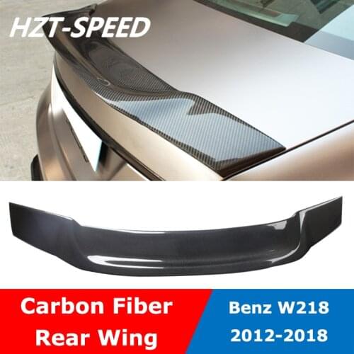 W218 R Style Carbon Fiber FRP Material Rear Wing Spoiler For Benz CLS Series CLS300 CLS350 CLS63 2012-2018