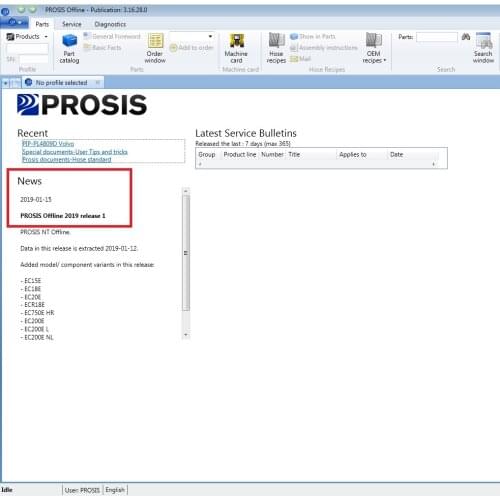 For Volvo PROSIS Parts Catalog & Repair Manual 2019