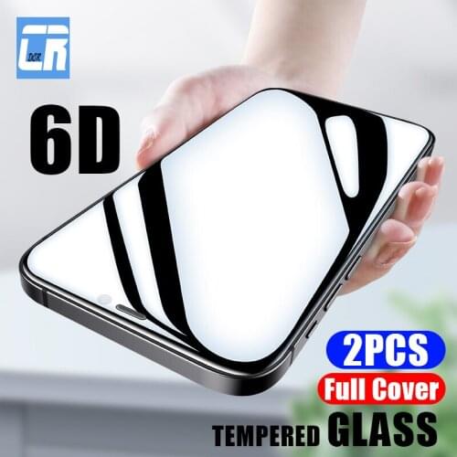 6D Full Protective Glass on the for iphone 12 pro max mini 11 pro xs max xr x Anti Blue Light Tempered Glass Screen Protector