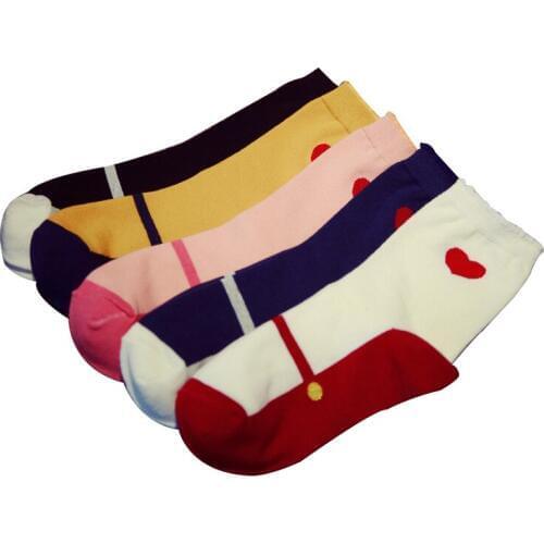 Women socks Autumn winter cotton love 5 color lovely edge of flower womens socks girls socks 5 pairs / lot
