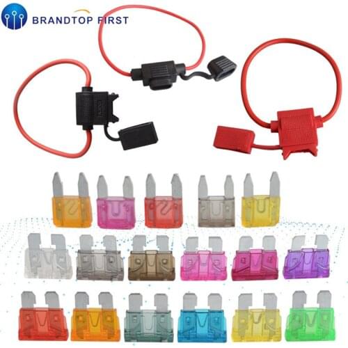 1pcs waterproof auto inline Mini medium In-Line Fuse Holder + 1pcs Fuse Inserts