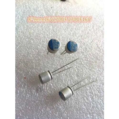 10PCS each New original thermistors 820UF 2.5V 8*8mm or 16V270UF = 271UF16V 8X9MM