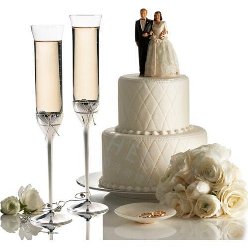 2pcs Luxury Lead-free Crystal glass Cocktail Glass Stemware Champagne Flute cup wine cup Bar Hotel Party Wedding Drinking ware