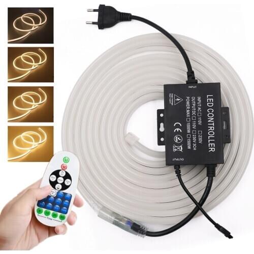 220V LED Neon Strip Light SMD2835 120Leds/M Flexible Led Tbue Neon Sign Waterproof Dimmable Led Strip Ribbon Diode Tape Lamp