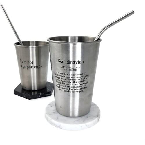 3/10 Pcs Reusable Drinking Straw High Quality 304 Stainless Steel Metal Straw with Cleaner Brush For Mugs 20/30oz