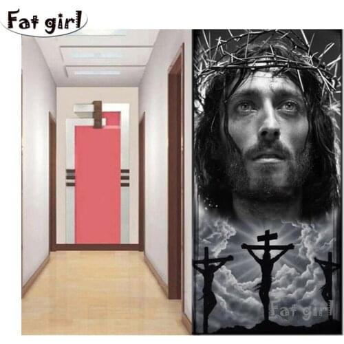 5D DIY diamond painting Portrait of Jesus Vertical porch hanging painting cross stitch mosaic embroidery square round home decor