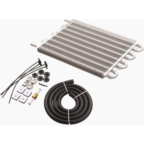 8 Row Car Air Conditioning Tube Belt Condenser Car Modification Universal Accessories Transmission Oil Cooler Kit