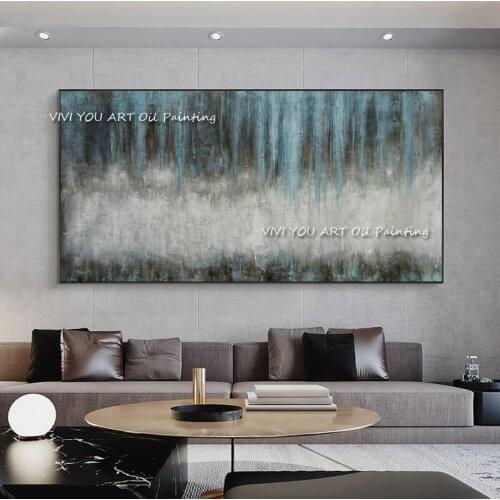 Abstract 100% Handamde On Canvas Grey Oil Painting Large Size Modern Wall Art Canvas Hand Art Home Decoration As A Gift