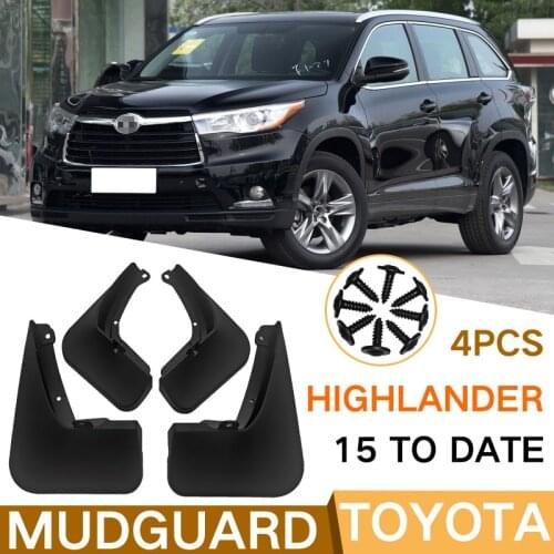 Mud Flaps Mudflaps Splash Guards Front Rear Mudguards Fender Car Accessories For Toyota Highlander III XU50 2015-2020