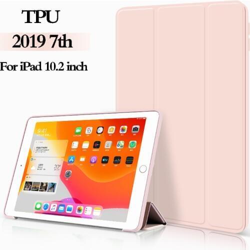 Trifold Smart Cover funda for iPad 10.2 inch 2019 7th Gen Auto Sleep/Wake Lightweight Stand Case for iPad 10.2 Case A2198 A2200