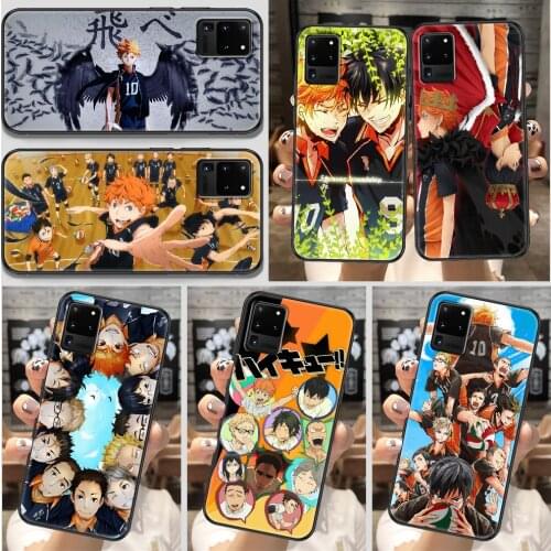 Anime Haikyuu Phone case For Samsung Galaxy Note 4 8 9 10 20 S8 S9 S10 S10E S20 Plus UITRA Ultra black painting bumper pretty