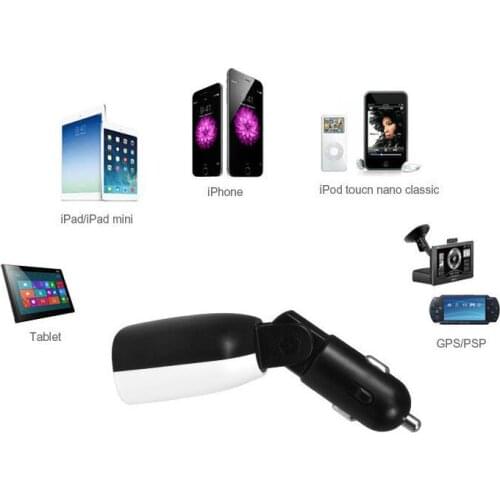 Elistooop Car Charger Adapter Dual USB LED LCD Display 2 Port 3.4A Battery Voltage Alarm Fast Charging Car Power 2020 New