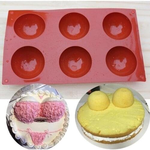 30*18cm Soap Mold Round Half Ball Silicone Cake Mould for Candy Chocolate Resin Cake Decorating