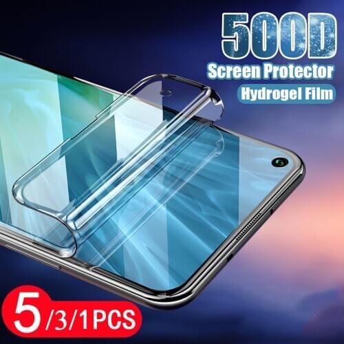 5/3/1Pcs hydrogel film soft full cover for huawei nova 3 3i 3e 4 4e 5 5i 5T 5Z 6 se 7 7i pro phone screen protector Not Glass
