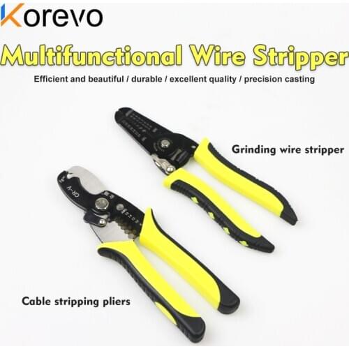 Wire Stripper Decrustation Pliers Multi-tools Repair Tool Pliers Cable Wire Stripping Pliers Crimping Tool Combination
