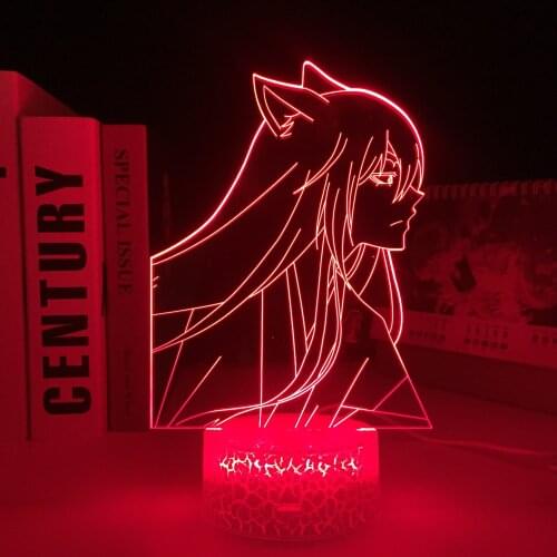 Kamisama Kiss Anime Figure Tomoe Acrylic 3D Lamp White Base for Bedroom Decor Night Light Child Birthday Gift LED Desk Light