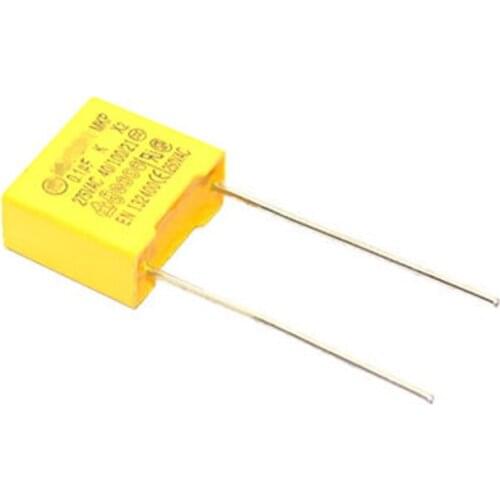 10pcs 100nF capacitor X2 capacitor 275VAC Pitch 10mm X2 275V Polypropylene film capacitor 0.1uF