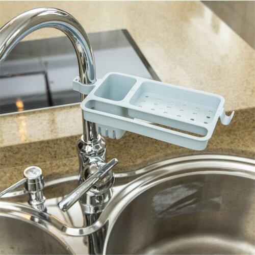 Faucet Drain Storage Rack Kitchen Drainer Rack Storage Basket Faucet Holder Adjustable Bathroom Holder Sink Kitchen Accessorie