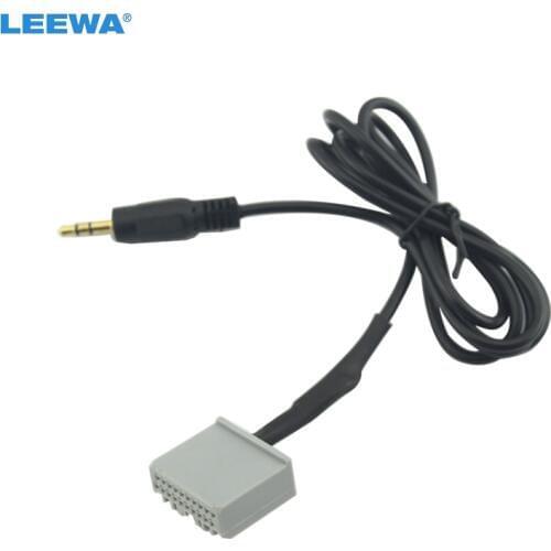 LEEWA for Honda CRV Civic Crider AUX harness 3.5mm connector male Stereo Audio cable wire line for PC iPOD MP3 case 2.0 #CA1689