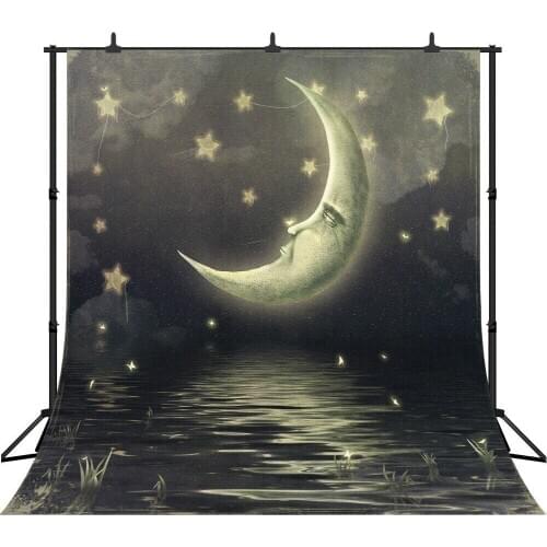 Lyavshi Fairy Tale Moon Stars Night Scenery Baby Backgrounds Photo studio props decoration Photography Backdrops Photostudio