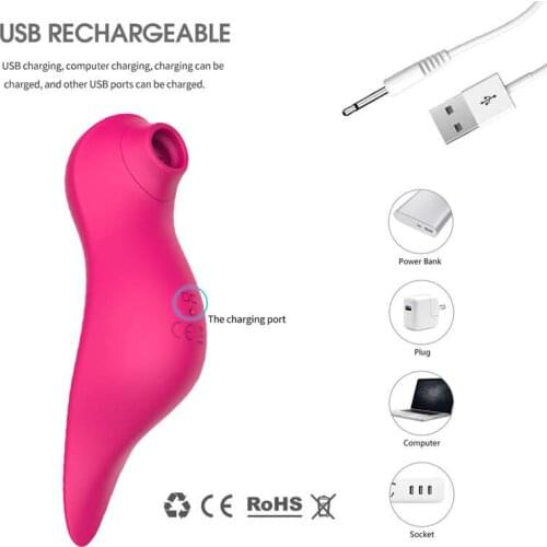Powerful Sucking Sex Toys for Women 10 Vibration Modes Sucking Vibrator Bird Shape Female Masturbators Realistic Sex Games CD
