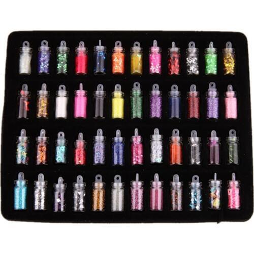 Sequin Filler Clear Fluffy Glass Bead Shell Powder Polymer Slime Toys For Children Charms Lizun Modeling Clay DIY kit Decoration