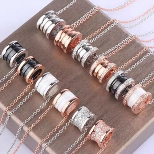 Original Brand Necklace Fashion Thin Waist Ceramic Necklace Female Spring Necklace Luxury Jewelry Christmas Gift