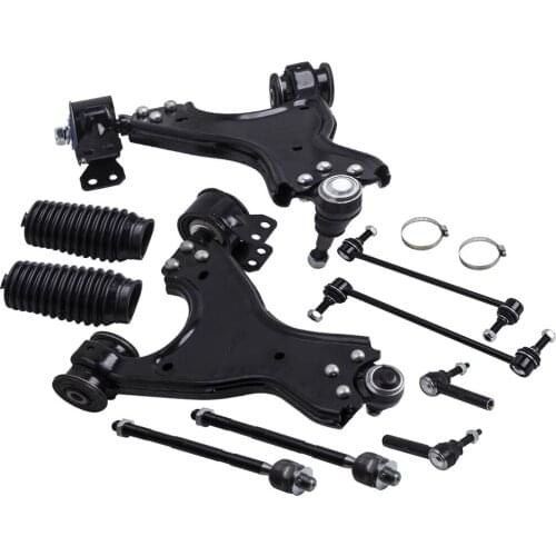 12X EV800572 Complete Front Suspension Kit Control Arms Ball Joints Tie Rod Ends w/ Bushings For GMC Acadia 07-15