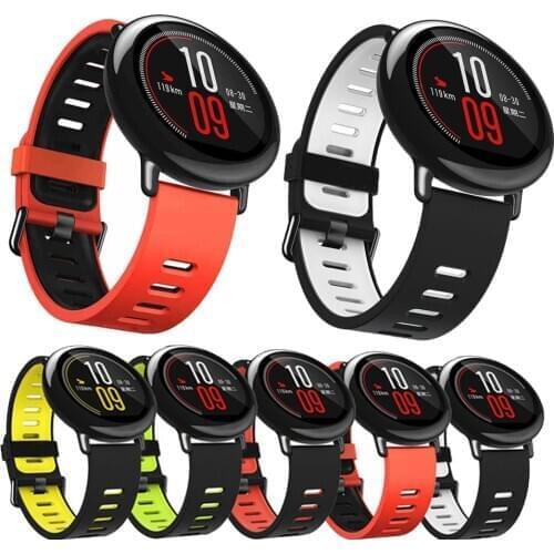 Strap For amazfit acessorios Sport Silicone Wrist Strap for Xiaomi Huami Amazfit PACE Smart Watch Replacement Band Smartwatch