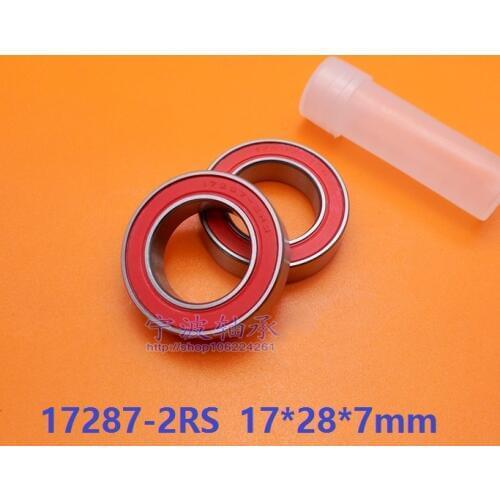 20pcs/50pcs ABEC-5 17287-2RS 17287RS 17287 2RS RS 17x28x7mm MR17287 ball bearing bicycle bottom bracket bearing 17*28*7