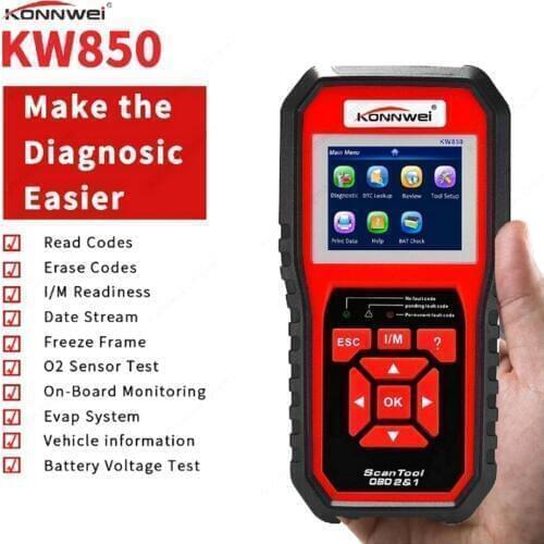 Car Computer Fault Scanner Code Reader Car Troubleshooting Scanner Vehicle Computer Auto Diagnostics Tool Supports 8 Languages