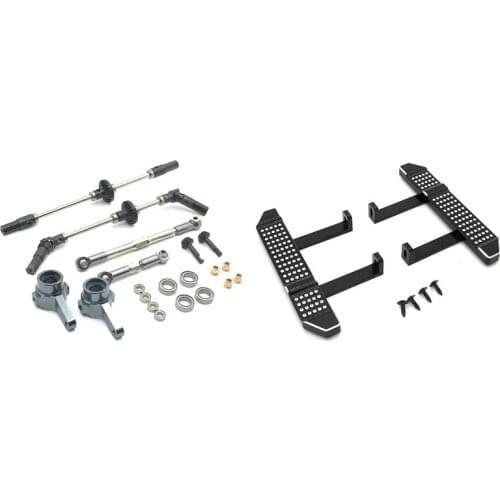 Steel Gear Bridge Axle Gears for WPL B14 B24 C14 C24 C34 C44 B16 B36 1/16 & Pedal Side Plate Slider for MN D90 D91