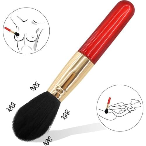 Make Up Brush Vibrator Sex Toys for Women Flirting Body Massage Dildo Vibrator Intimate Goods Adult Products Magic Wand AV Stick