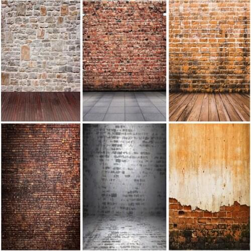 Art Fabric Photography Backdrops Props Vintage Brick Wall Baby Portrait Photo Studio Background 21801ZTM-07