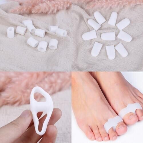 1/5Pair Silicone Gel Foot Fingers Toe Separator Feet Care Tools Bunion Splint Straightener Corrector Hallux Valgus Massager