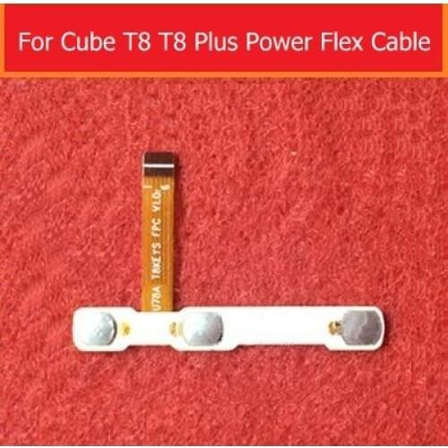 100% original switch on off Power Volume button Flex cable For CUBE T8 T8 PLUS U78A conductive flex + Sticker glue replacement