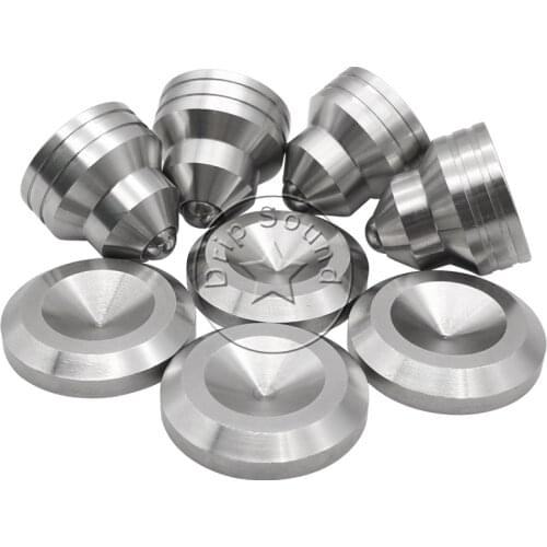 4PCS 20mm 304SS Stainless Three Suspension type Adjustable Speaker Spike Amplifier Shockproof Bead Isolation Stand Feet Base Pad