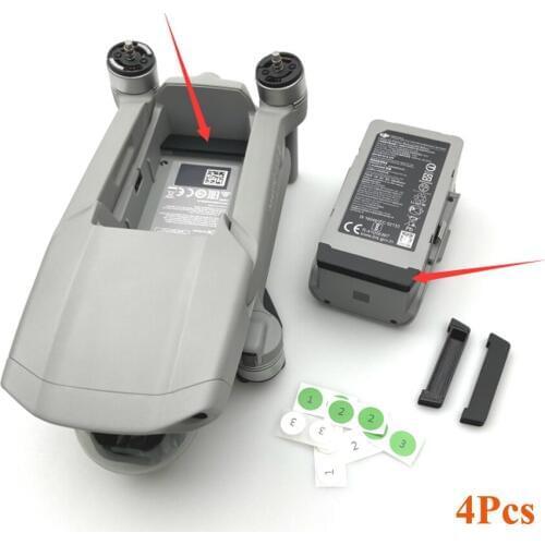 4Pcs Mavic Air 2 Battery Dustproof Plug For DJI Mavic Air 2 Drone Accessories Charging Port Protective Cover Battery Protector